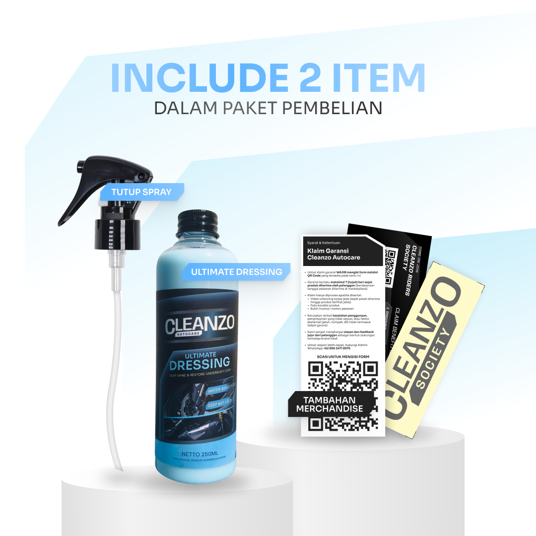 ultimate dressing pengkilap & restore new look area mesin & kaki kaki