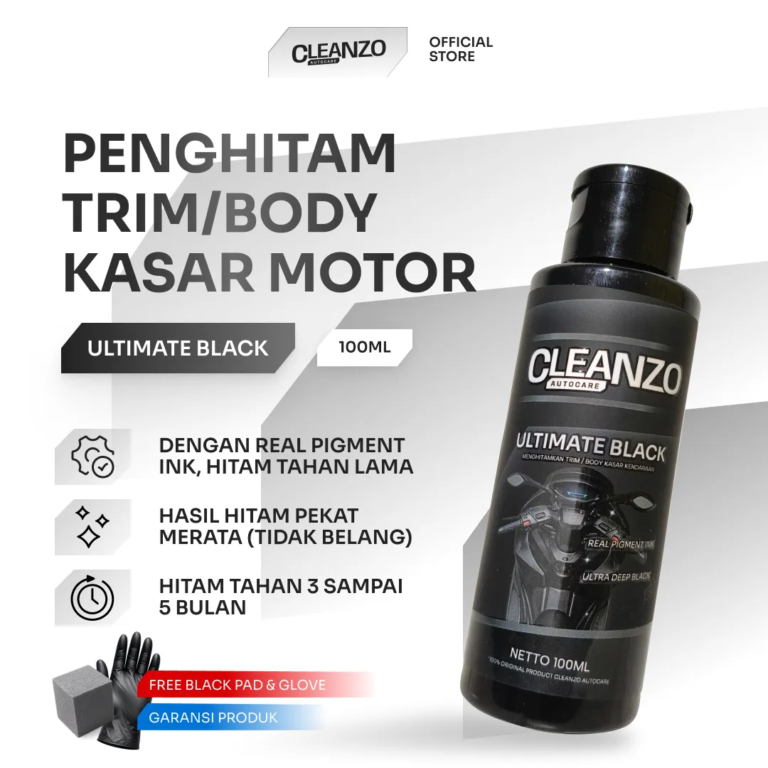 ultimate black penghitam trim (body kasar) kendaraan
