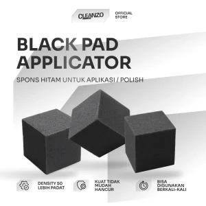 black pad applicator pad aplikasi penghitam tire & trim