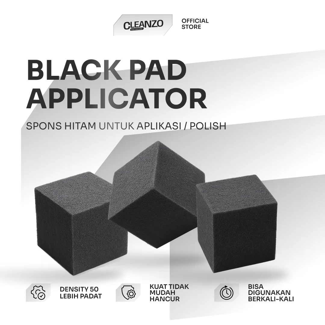 black pad applicator pad aplikasi penghitam tire & trim