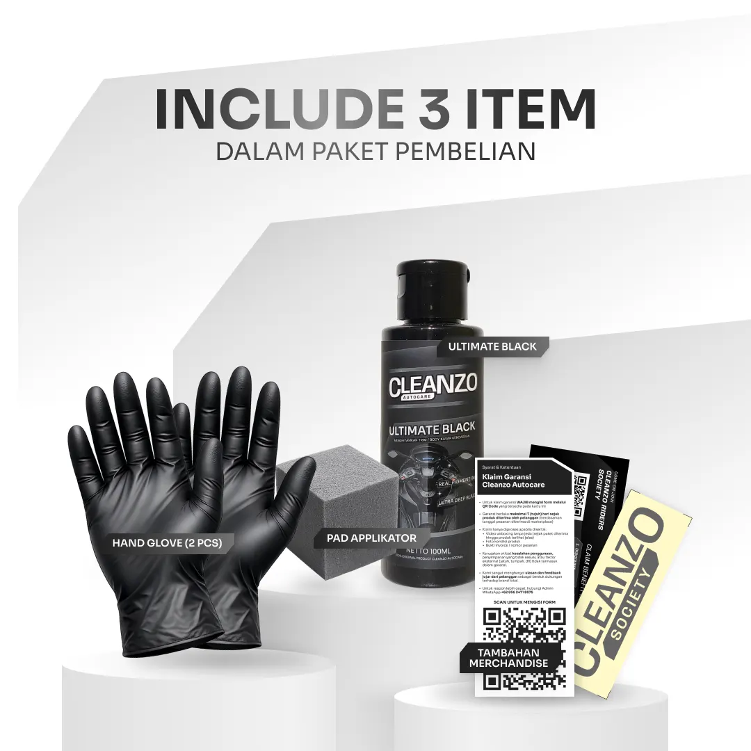 ultimate black penghitam trim (body kasar) kendaraan